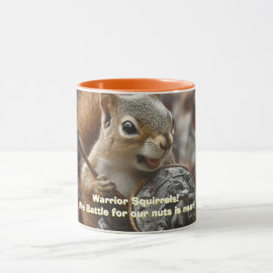 Eichhörnchen-Krieger Zweifarben-Kaffeetasse Tasse