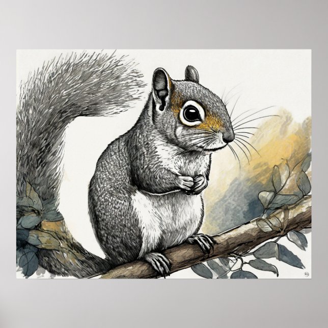 Eichhörnchen - Kunstdrucken Poster (Vorne)