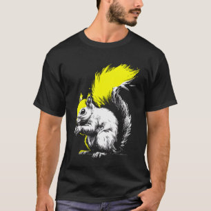 Eichhörnchen Kunstwerk Tierliebhaber Wald Natur Wi T-Shirt