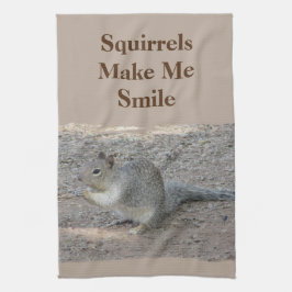 Eichhörnchen lassen mich ein kleines Waldtier läch Geschirrtuch