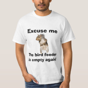 Eichhörnchen-leere Vogel-Zufuhr T-Shirt