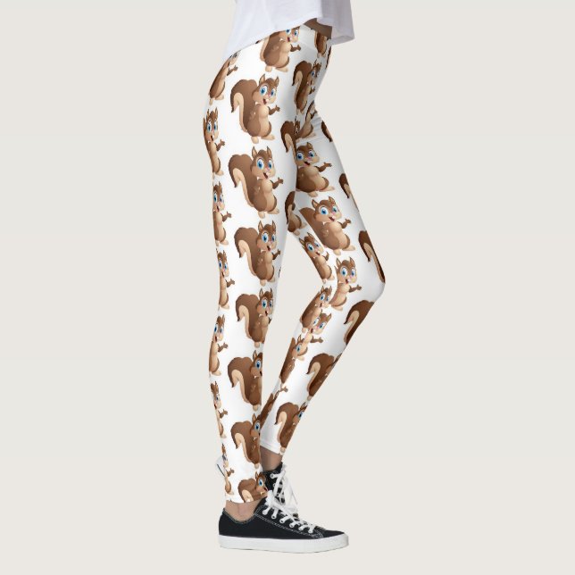 Eichhörnchen-Leggings Leggings (Rechts)