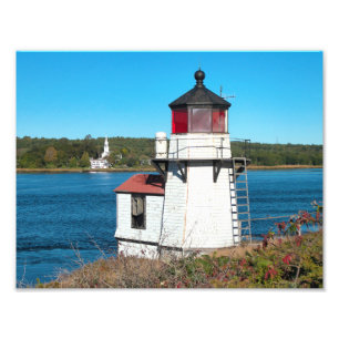 Eichhörnchen Leuchtturm, Maine Foto Print