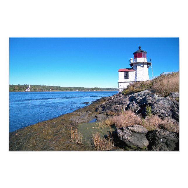 Eichhörnchen Leuchtturm, Maine Foto Print (Vorne)