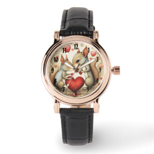 Eichhörnchen Liebe 1 Armbanduhr