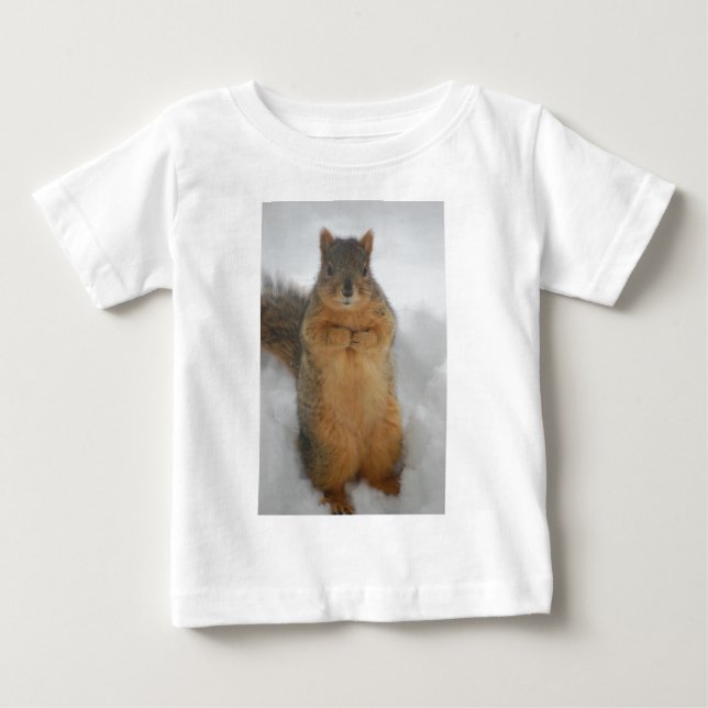Eichhörnchen-Liebe Baby T-shirt (Vorderseite)