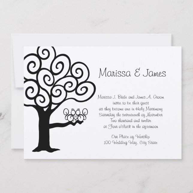 Eichhörnchen-Liebe Einladung (Vorderseite)