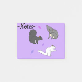 Eichhörnchen Lila Post-it Klebezettel