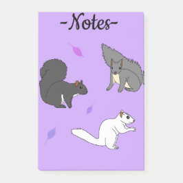 Eichhörnchen Lila Post-it Klebezettel