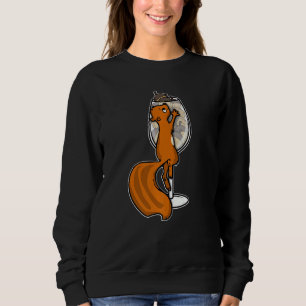 Eichhörnchen Lover Women Red Wine Glass Acorn Eich Sweatshirt