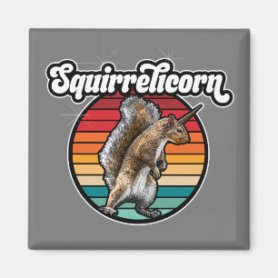 Eichhörnchen - lustiges, Vintages Eichhörnchen-Ein Magnet