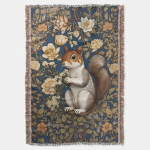 Eichhörnchen mit Acacia-Blume William Morris