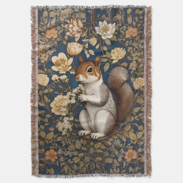 Eichhörnchen mit Acacia-Blume William Morris Decke