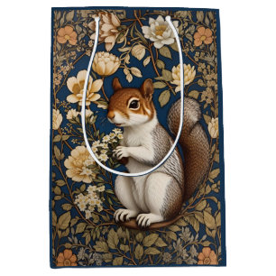 Eichhörnchen mit Acacia-Blume William Morris Mittlere Geschenktüte