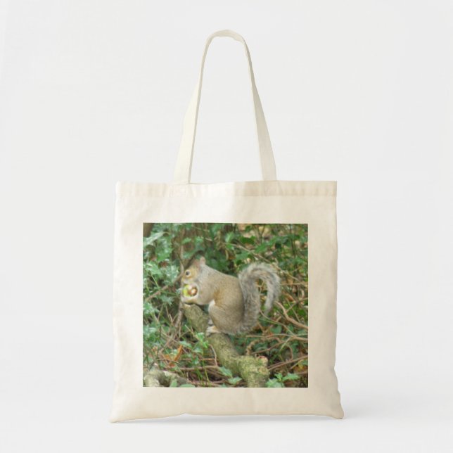 Eichhörnchen mit Acorn Tote Bag Tragetasche (Vorne)