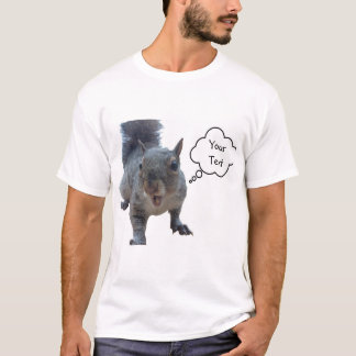 Eichhörnchen mit benutzerdefiniertem Text T-Shirt