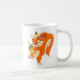 Eichhörnchen mit Eichel Kaffeetasse