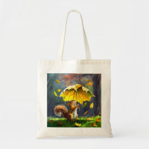 Eichhörnchen mit einem Blattschirm