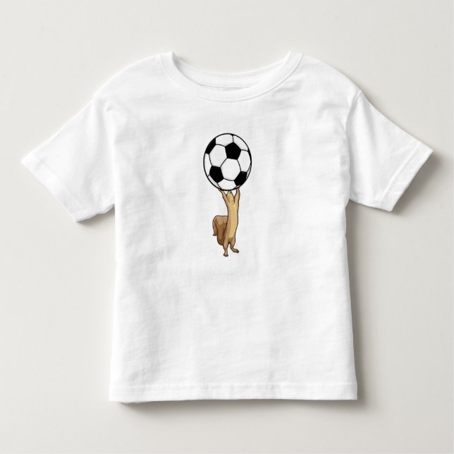 Eichhörnchen mit Fußball Kleinkind T-shirt (Vorderseite)