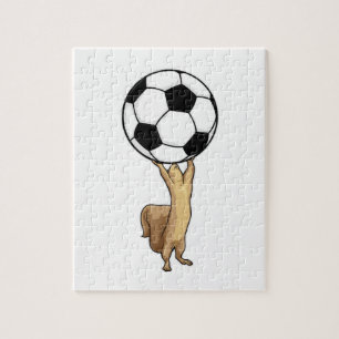 Eichhörnchen mit Fußball Puzzle
