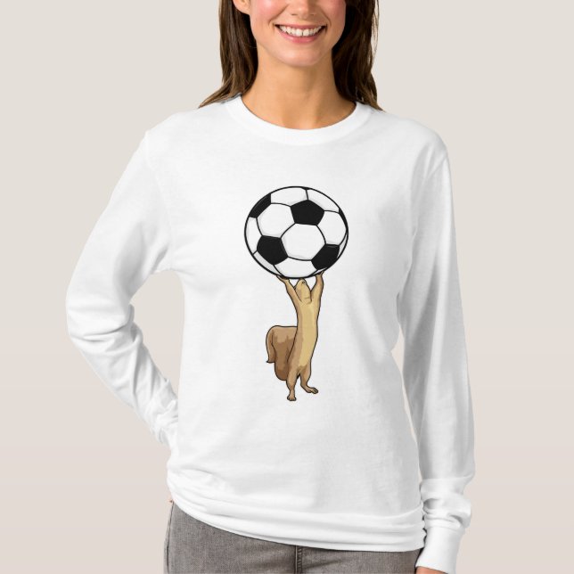 Eichhörnchen mit Fußball T-Shirt (Vorderseite)