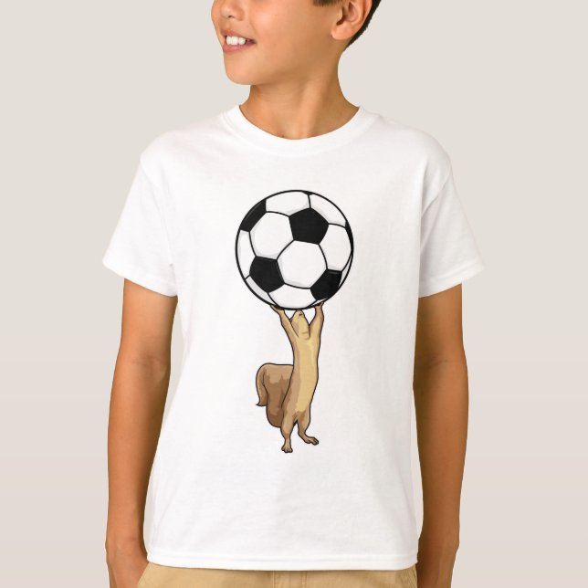 Eichhörnchen mit Fußball T-Shirt (Vorderseite)