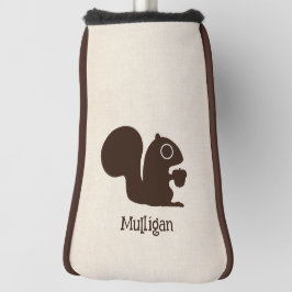 Eichhörnchen mit Individuelle Name Niedliche Holzs Golf Headcover