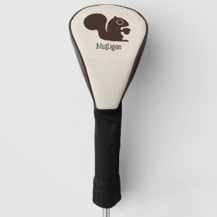 Eichhörnchen mit Individuelle Name Niedliche Holzs Golf Headcover