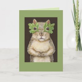 Eichhörnchen mit Maskenkarte Karte