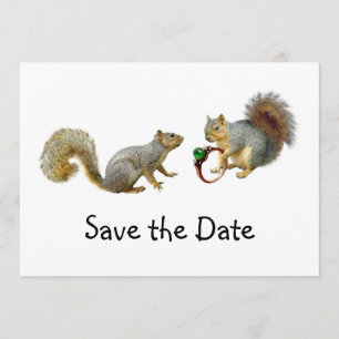 Eichhörnchen mit Ring Save the Date