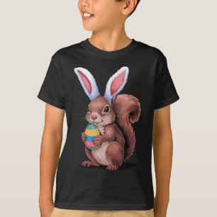 Eichhörnchen mit sonnigen Ohren Funny Oaster Kinde T-Shirt