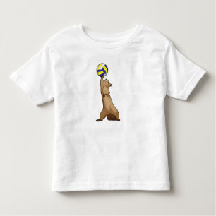 Eichhörnchen mit Volleyball Kleinkind T-shirt