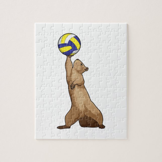 Eichhörnchen mit Volleyball Puzzle (Vertikal)