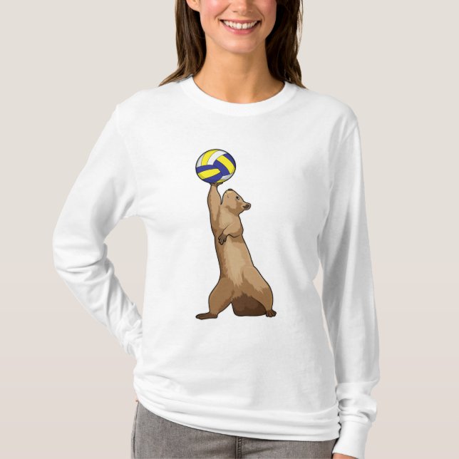 Eichhörnchen mit Volleyball T-Shirt (Vorderseite)