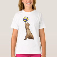 Eichhörnchen mit Volleyball