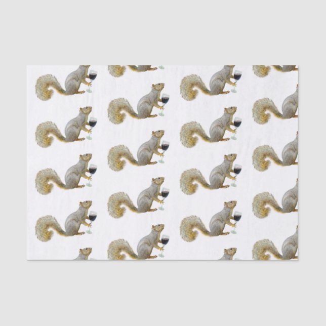 Eichhörnchen mit Weißpapier Seidenpapier (Vorderseite)