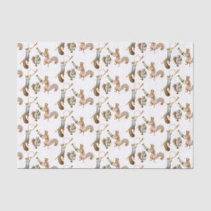 Eichhörnchen Musicians Tissue Paper Seidenpapier
