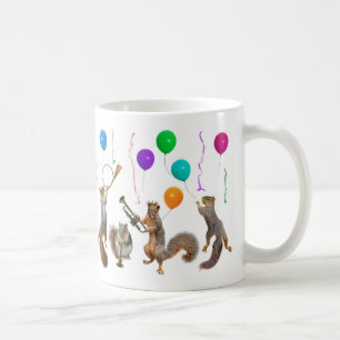 Eichhörnchen-Musik-Party-Tasse Tasse