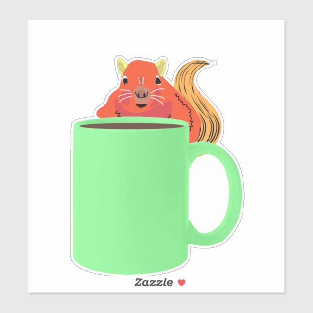 Eichhörnchen Naughty #356 Aufkleber (Blatt)