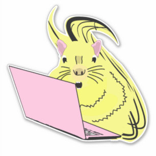 Eichhörnchen Nerd Aufkleber