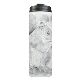 Eichhörnchen Nibbling eine Snack Thermal Tumbler Thermosbecher