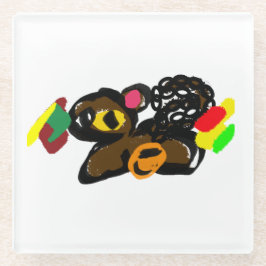 Eichhörnchen-Nuss-Baby-Party Glasuntersetzer