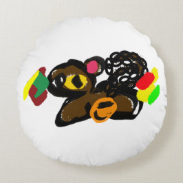 Eichhörnchen-Nuss-Baby-Party Rundes Kissen