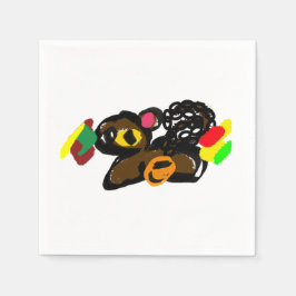 Eichhörnchen-Nuss-Baby-Party Serviette