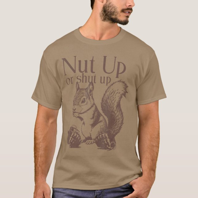 Eichhörnchen-Nuss-Herausforderung Geschenk T-Shirt (Vorderseite)