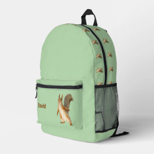 Eichhörnchen Personalisiert Bedruckter Rucksack