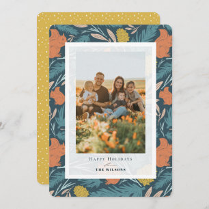 Eichhörnchen & Pinecone Weihnachtsfeiertag Fotokar Einladung