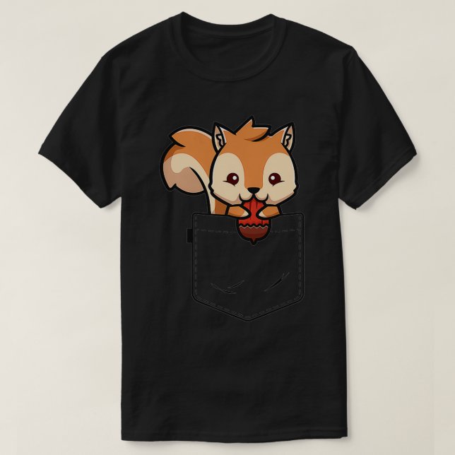 Eichhörnchen Pocket Funny Eichhörnchen Kid Lover K T-Shirt (Design vorne)