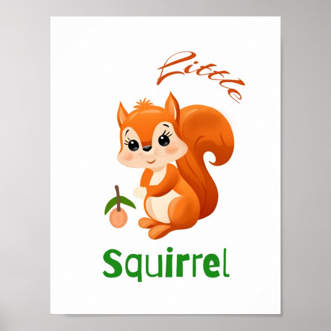 Eichhörnchen Poster (Vorne)