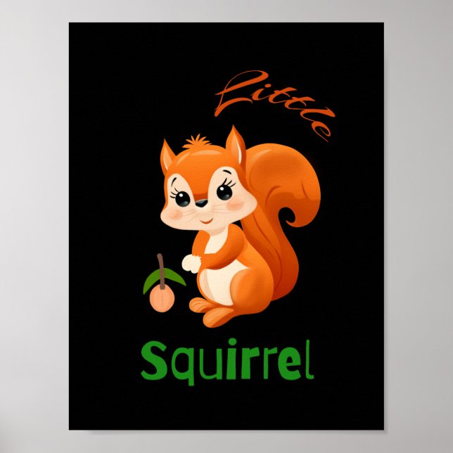 Eichhörnchen Poster (Vorne)